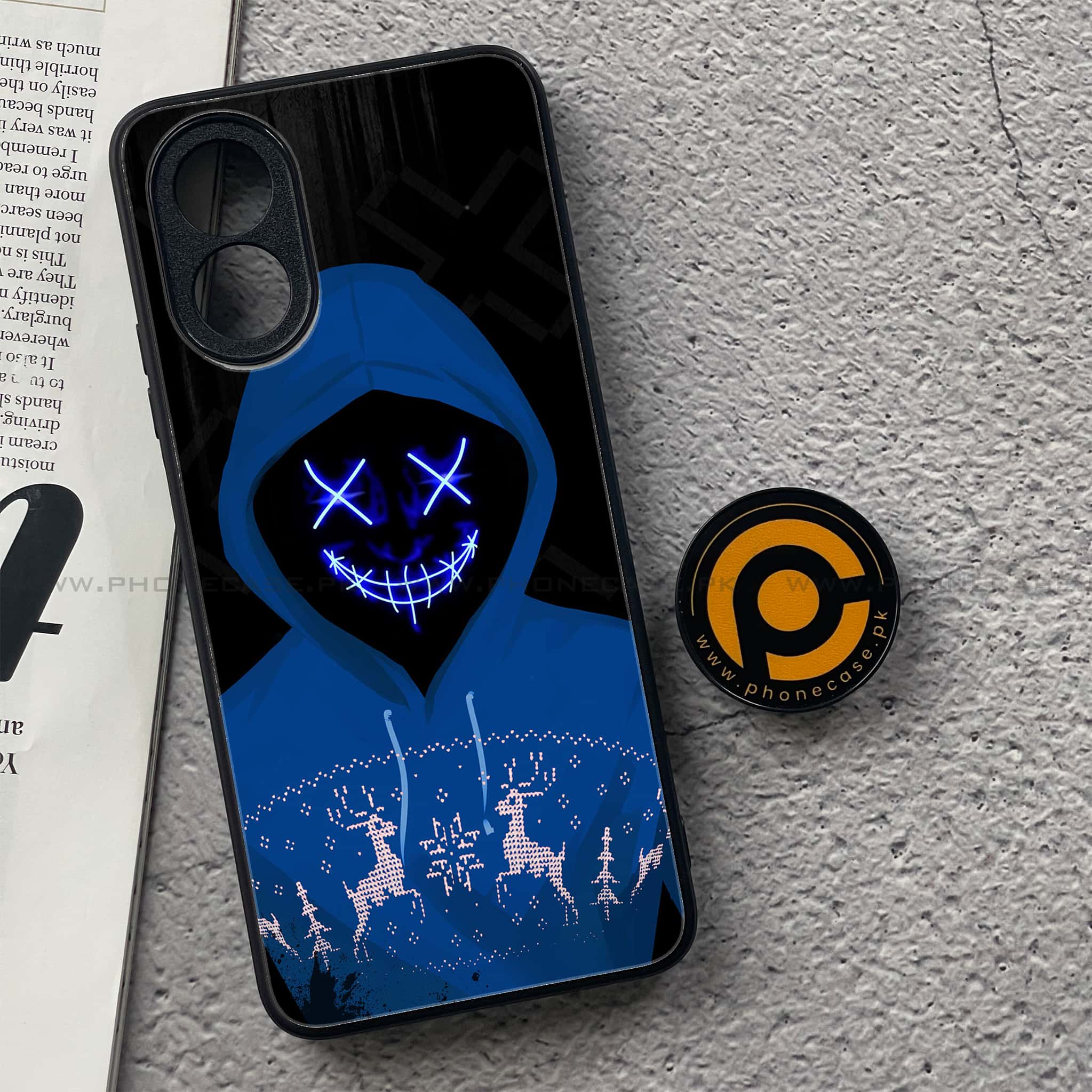 Oppo A38 4G - Anonymous 2.0 Series - Premium Printed Metal soft Bumper shock Proof Case