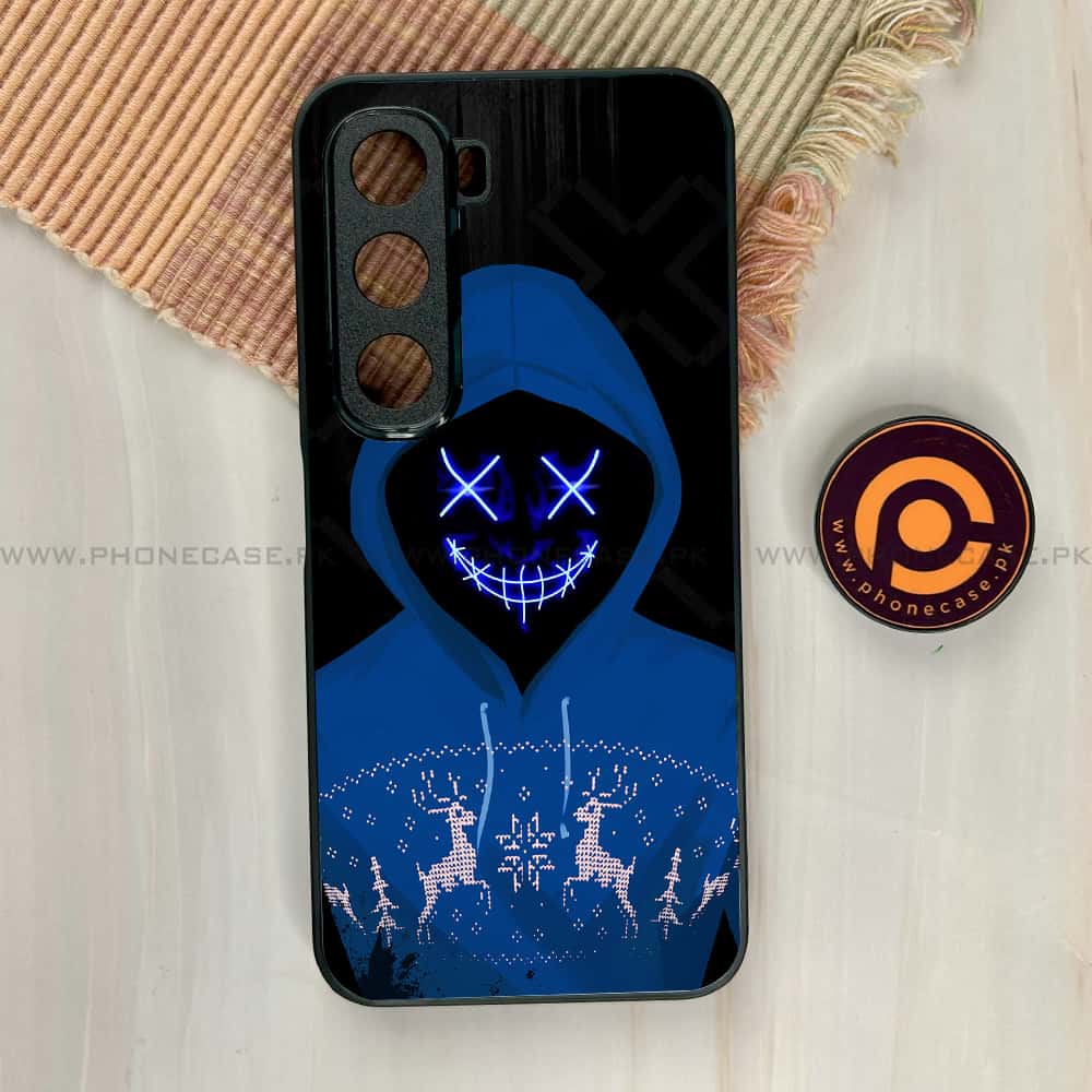 Infinix Hot 60i - Anonymous 2.0 Series - Premium Metal Printed soft Bumper shock Proof Case