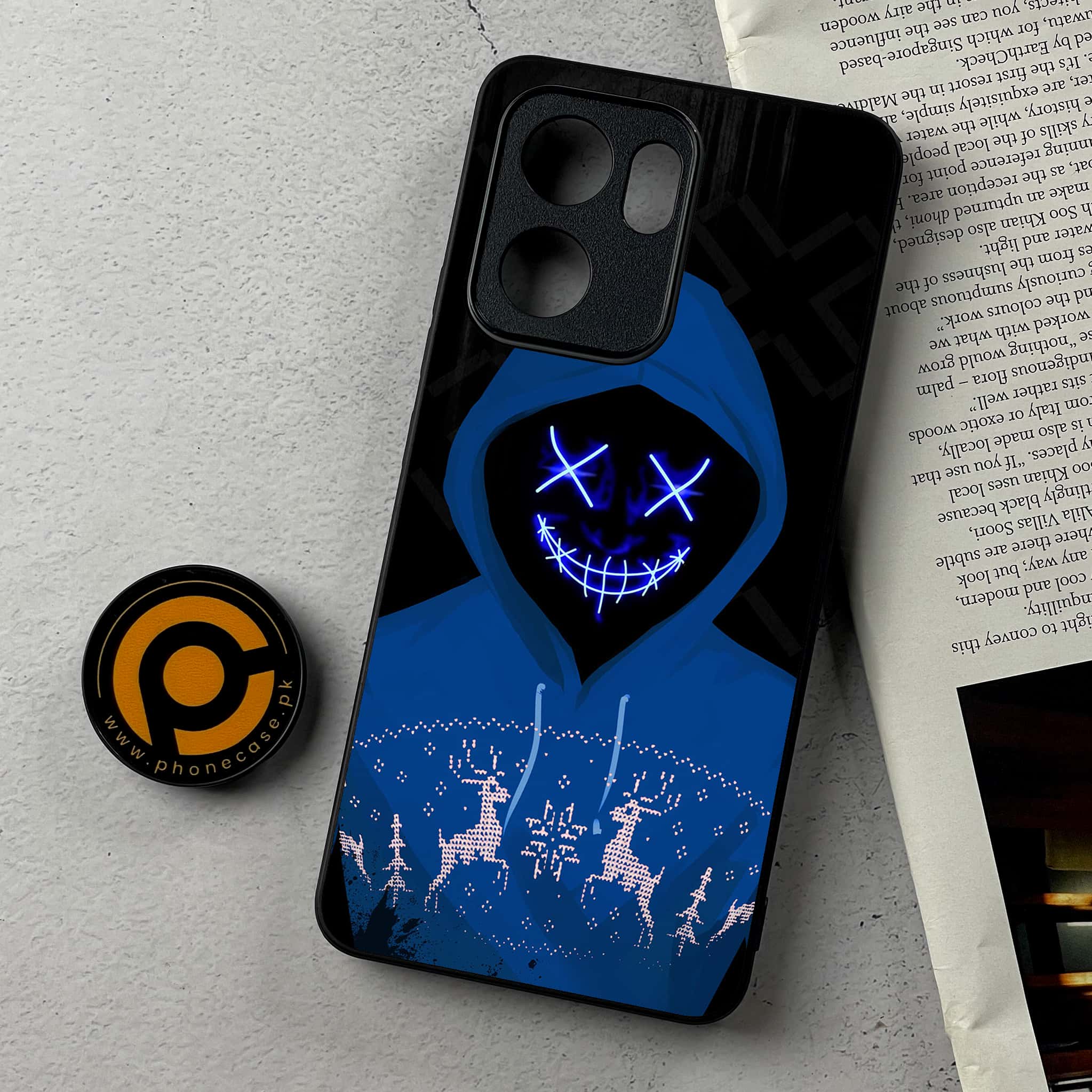 Oppo Reno 13F - Anonymous 2.0 Series - Premium Metal Printed Soft Bumper Shockproof Case