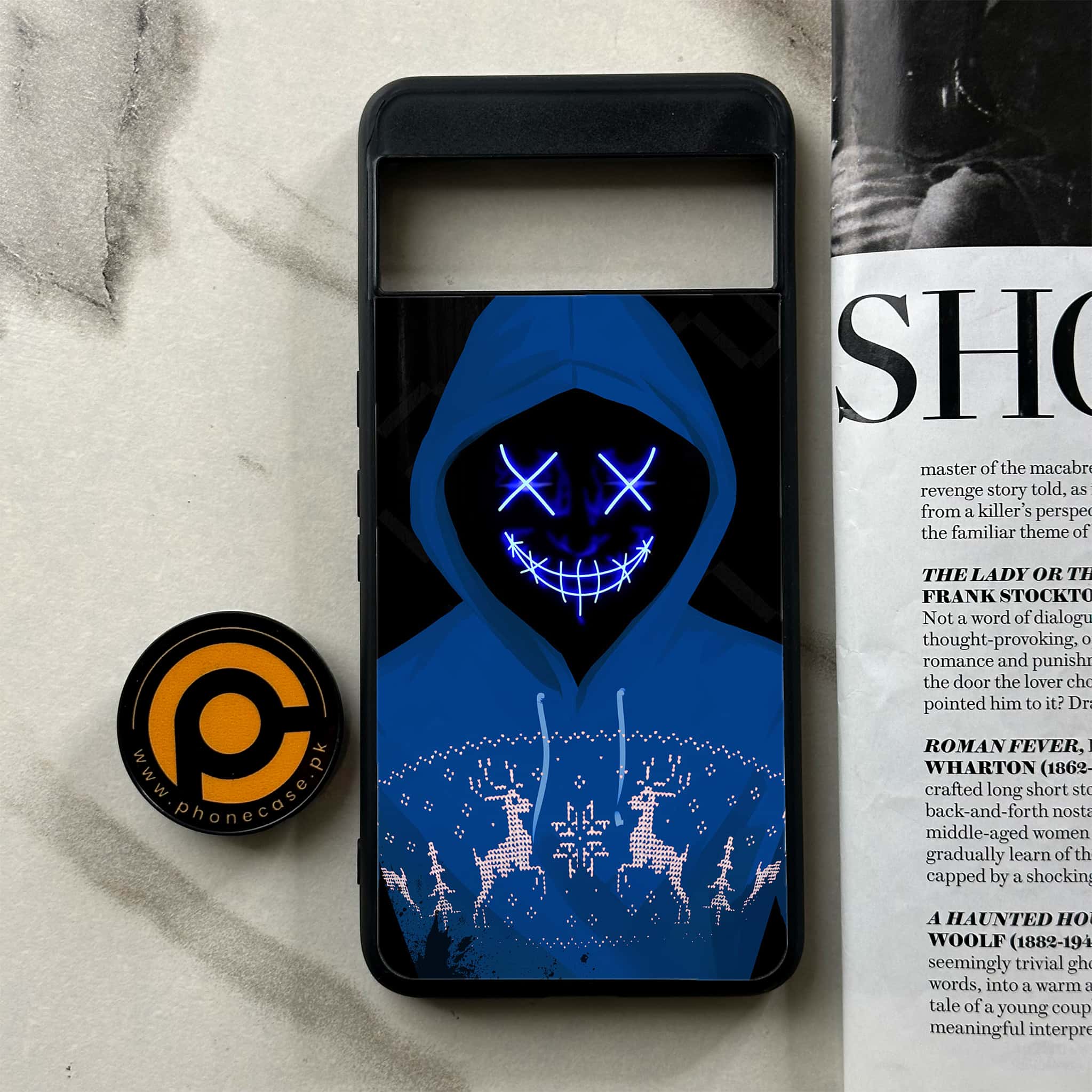 Google Pixel 8a - Anonymous 2.0 Series - Premium Printed soft Bumper Shock Proof Case