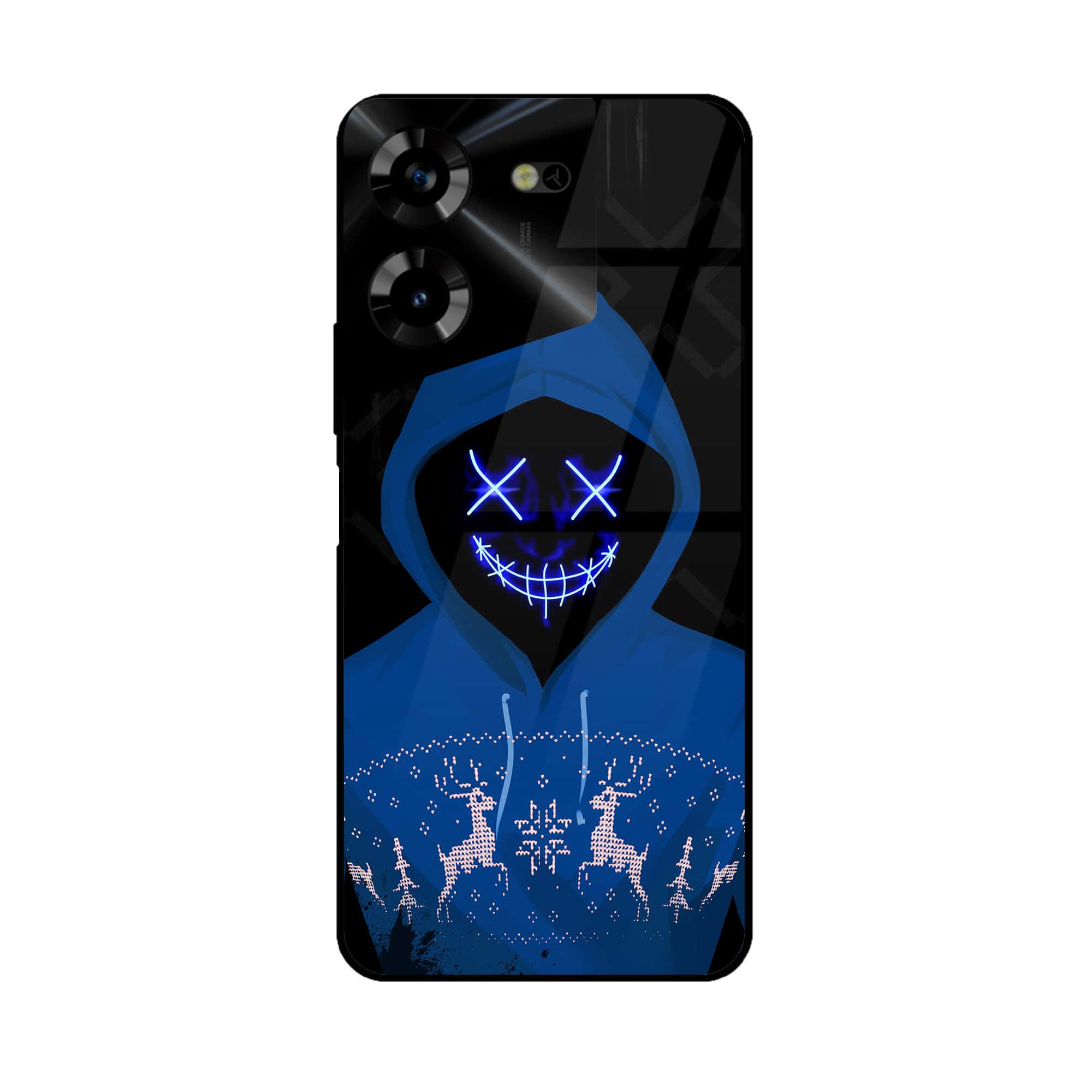 Tecno Pova 5 Pro - Anonymous 2.0 Series - Premium Printed Glass soft Bumper shock Proof Case