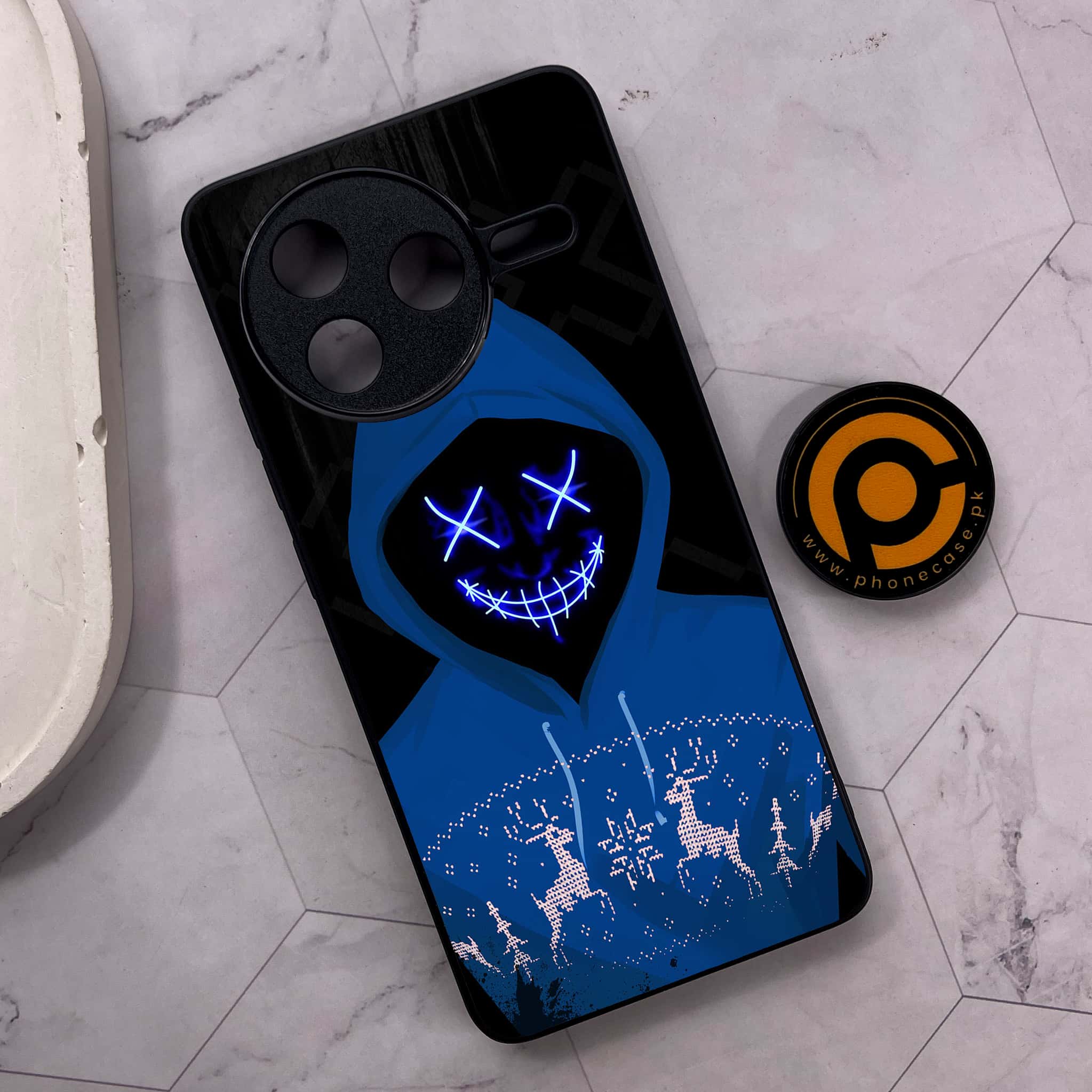 Xiaomi Poco F7 Pro 5G - Anonymous 2.0 Series - Premium Metal Printed soft Bumper shock Proof Case