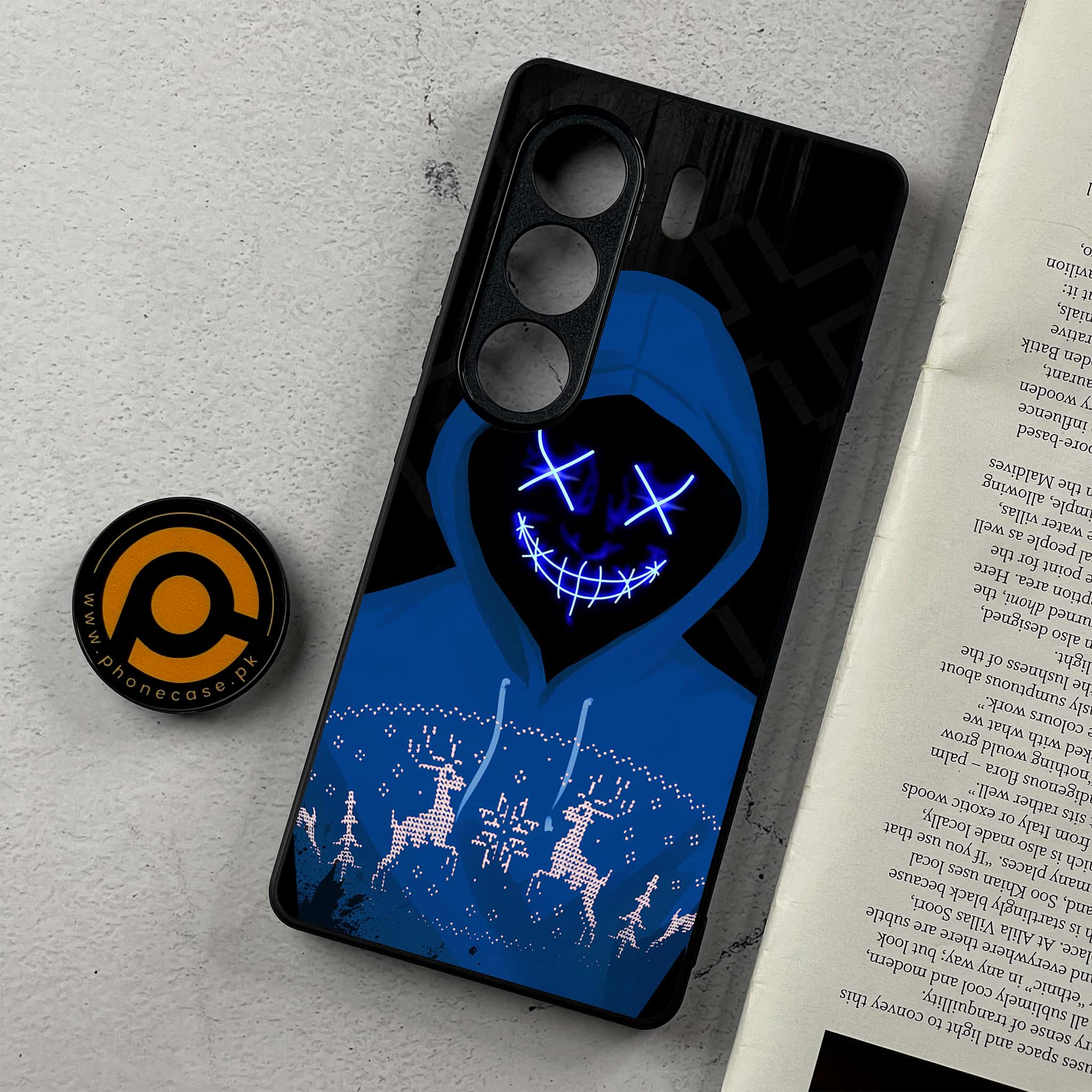 Tecno Camon 40 - Anonymous 2.0 Series - Premium Metal Printed Soft Bumper Shockproof Case