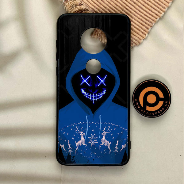 Moto G7 - Anonymous 2.0 Series - Premium Printed Glass soft Bumper shock Proof Case