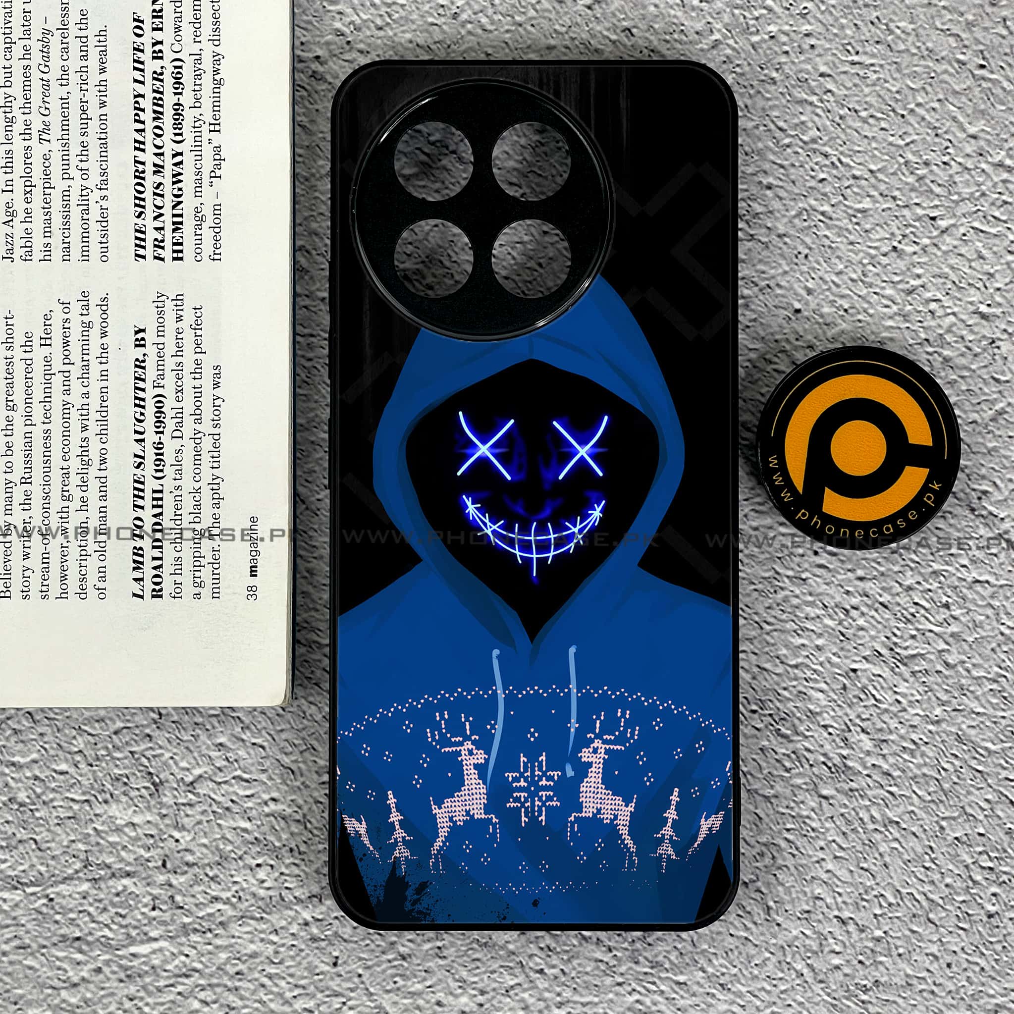 OnePlus 13R - Anonymous 2.0 Series - Premium Printed Glass soft Bumper shock Proof Case