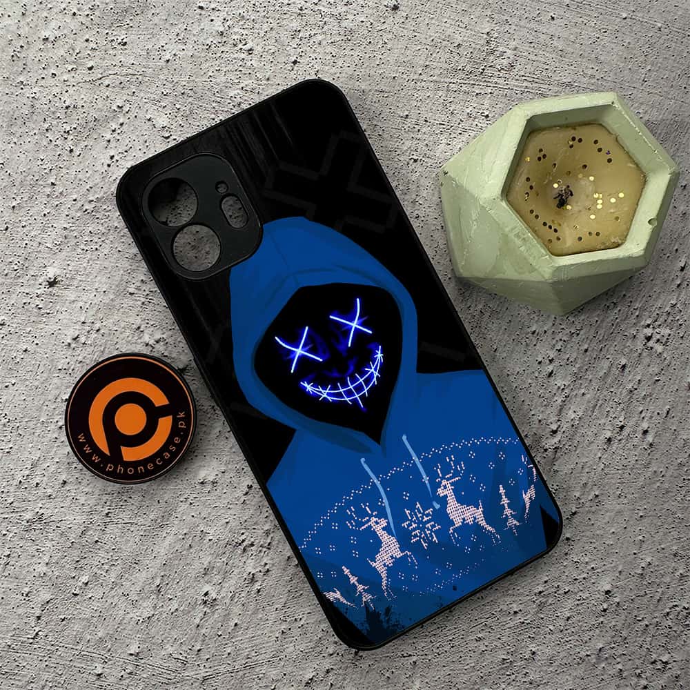 Nothing Phone 2 - Anonymous 2.0 Series - Premium Metal  Printed soft Bumper shock Proof Case