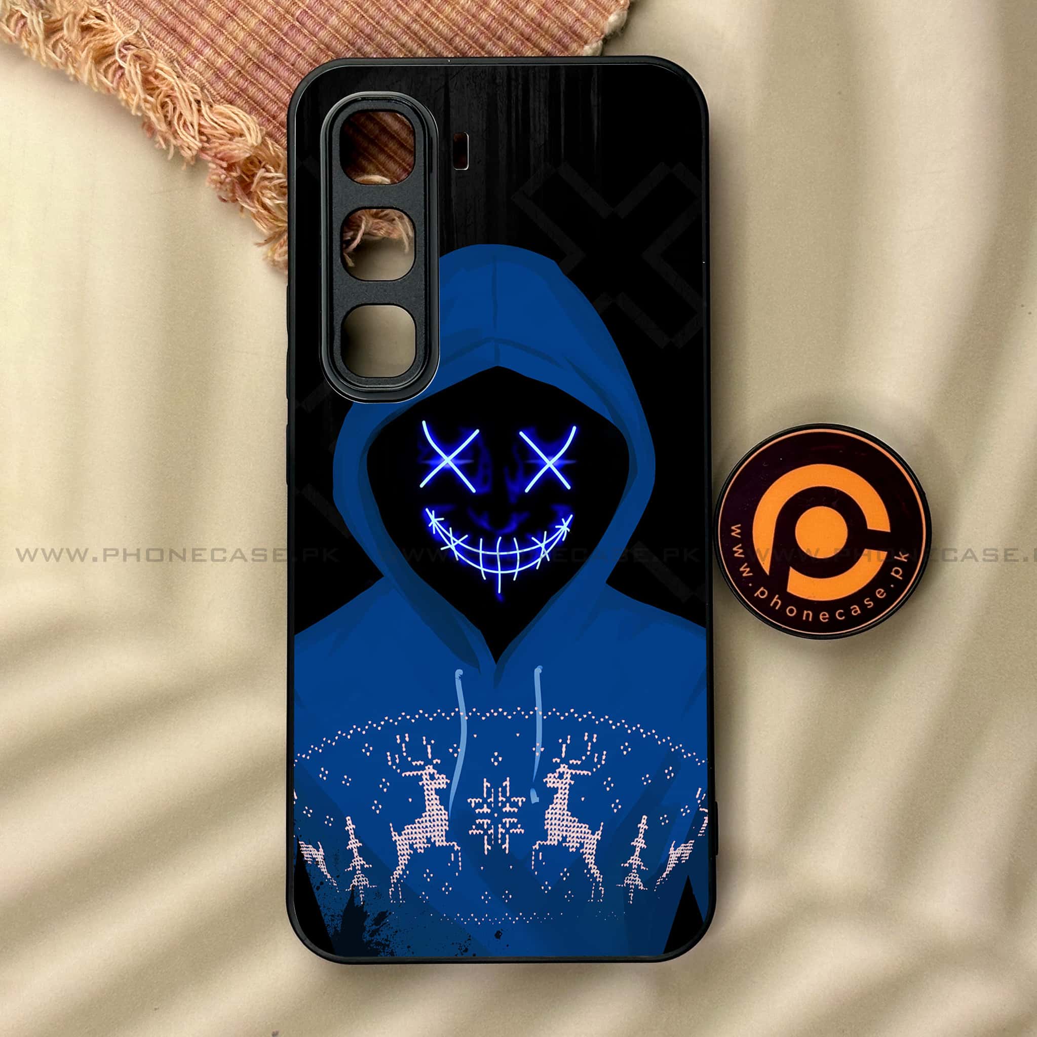 Infinix Hot 60 Pro - Anonymous 2.0 Series - Premium Metal Printed soft Bumper shock Proof Case