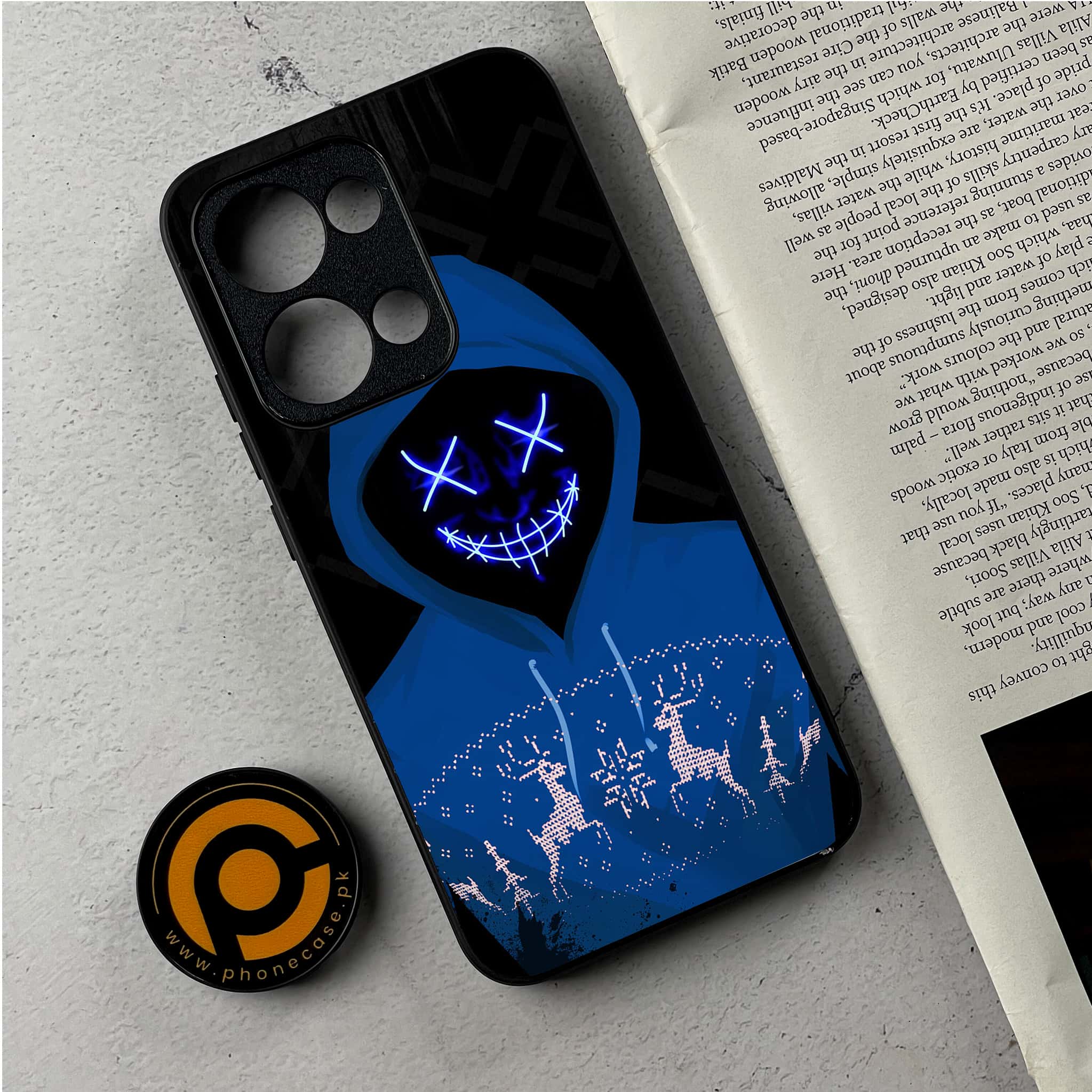 Oppo Reno 13 - Anonymous 2.0 Series - Premium Metal Printed Soft Bumper Shockproof Case