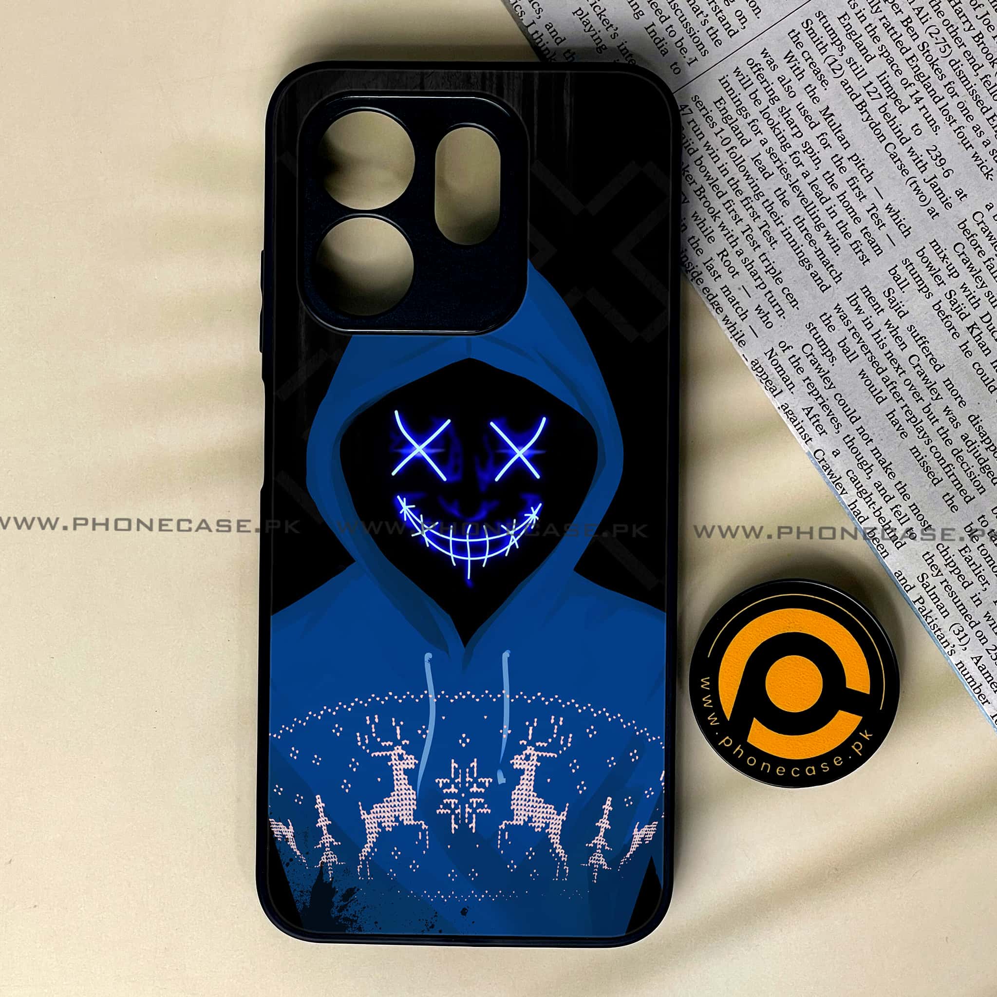 Infinix Smart 9 HD - Anonymous 2.0 Series - Premium Metal Printed soft Bumper shock Proof Case