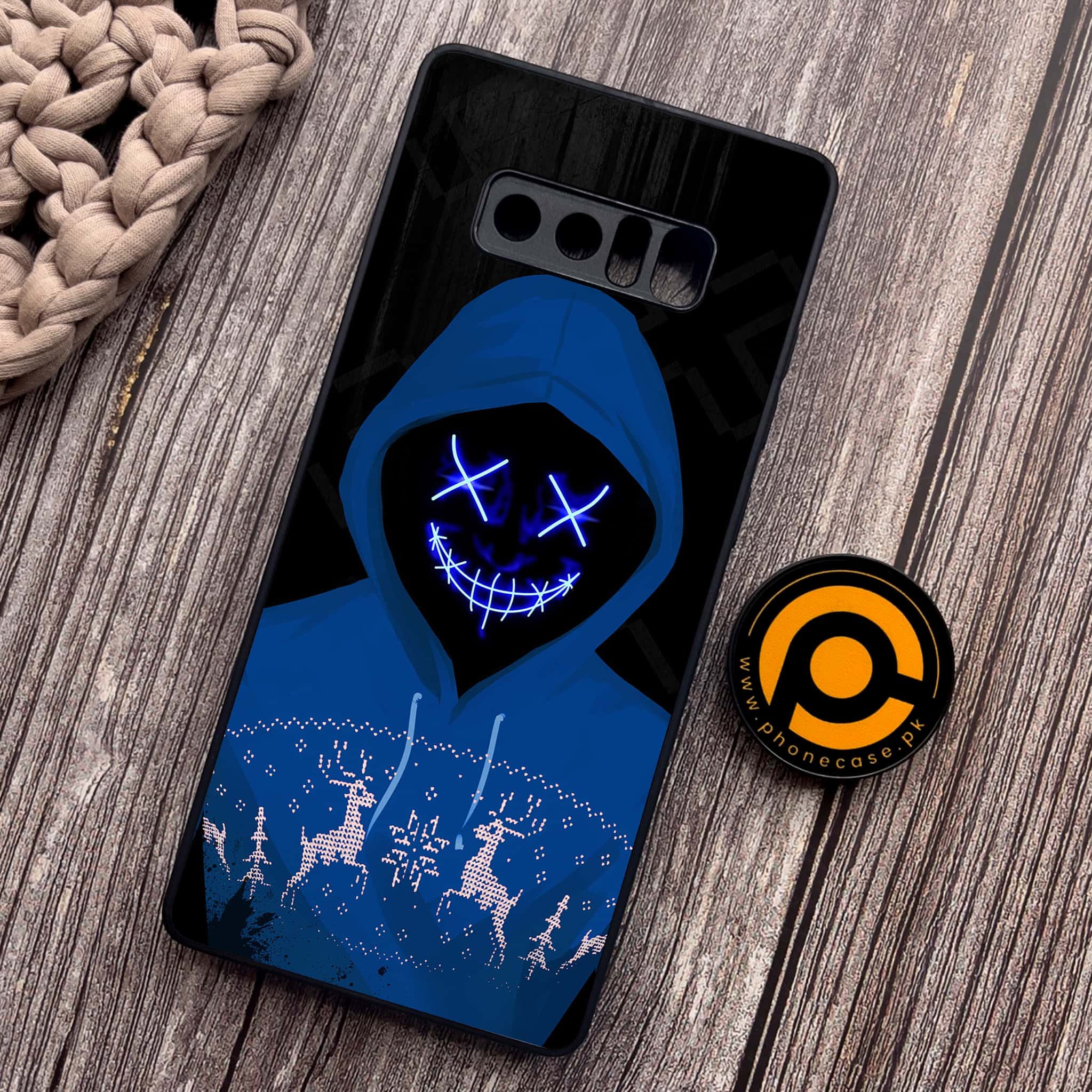 Samsung Galaxy Note 8 - Anonymous 2.0 Series - Premium Metal Printed soft Bumper shock Proof Case