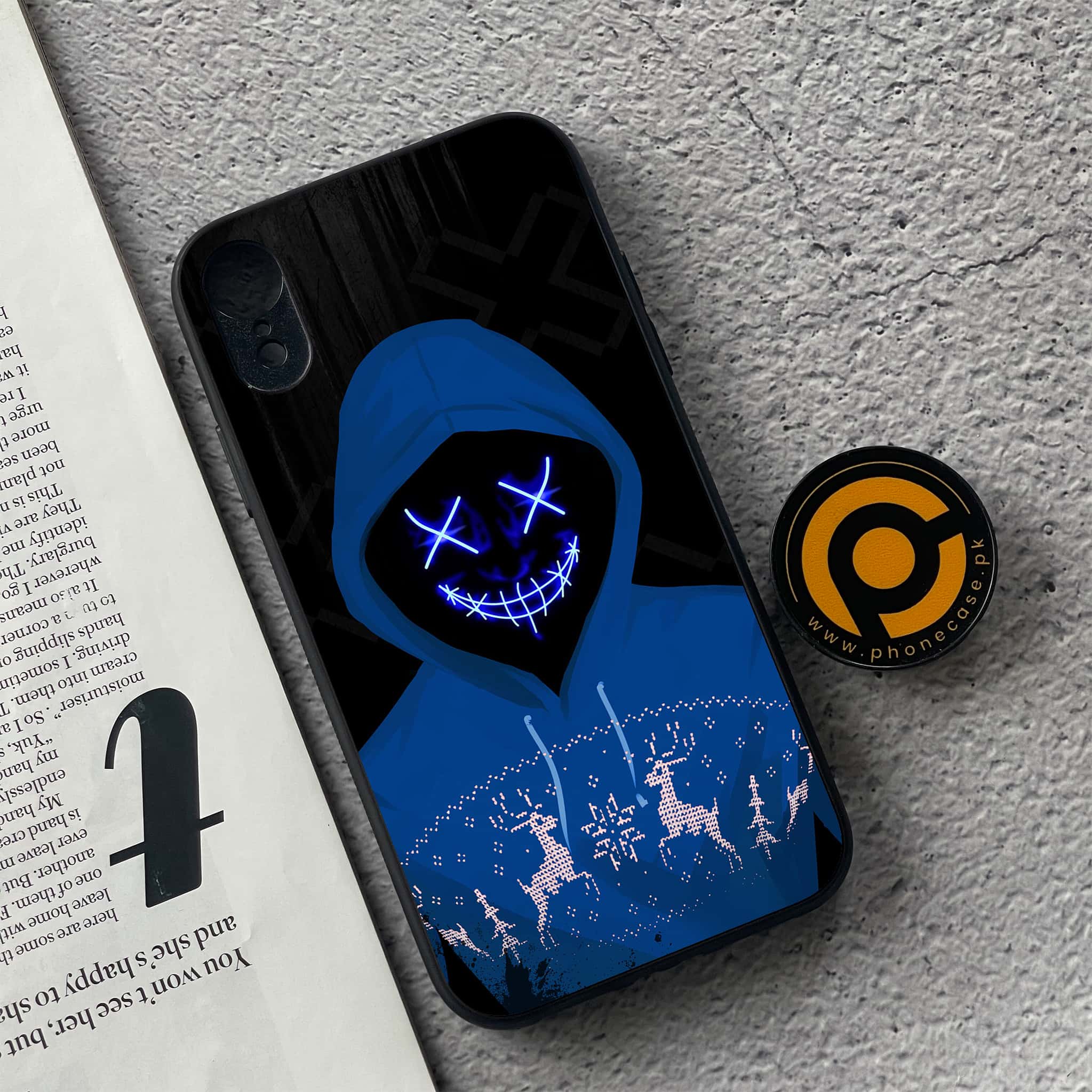 iPhone XR - Anonymous 2.0 Series - Premium Metal Printed soft Bumper shock Proof Case