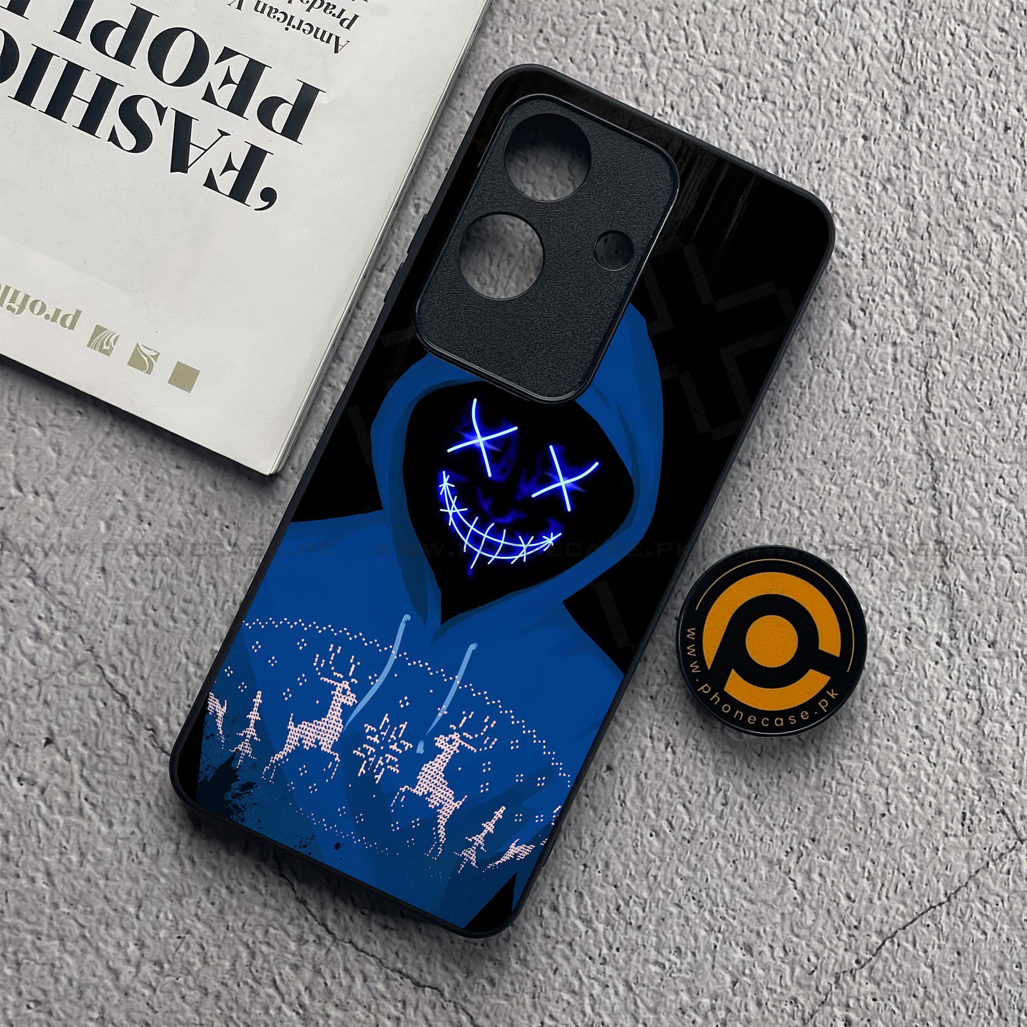 Realme Note 60x - Anonymous 2.0 Series - Premium Metal  Printed soft Bumper shock Proof Case