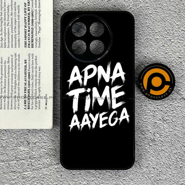 Tecno Spark 30 Pro - Apna Time Ayega -  Premium Printed Metal soft Bumper shock Proof Case