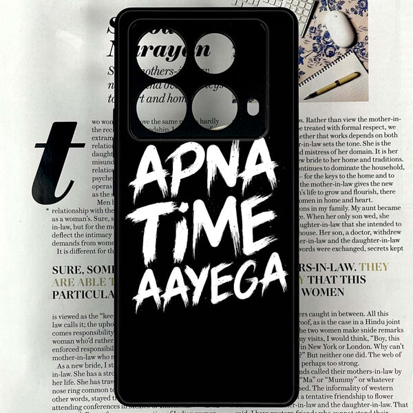 Infinix Note 40 4G - Apna Time Ayega - Premium Printed Glass soft Bumper shock Proof Case