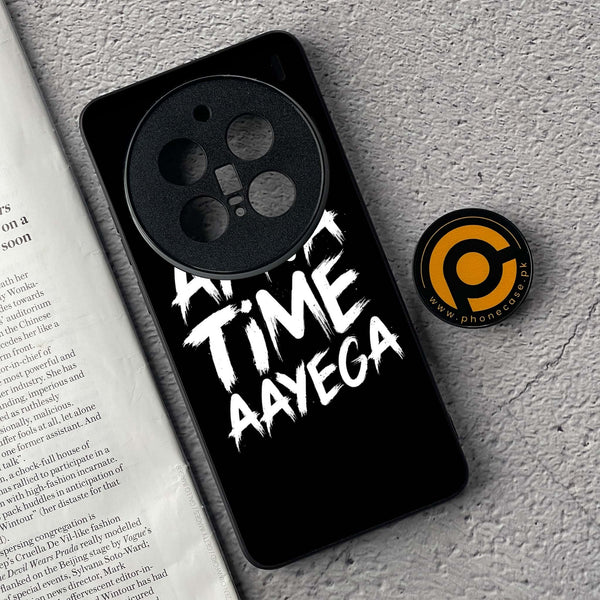 Vivo X200 Pro - Apna Time Ayega - Premium Metal  Printed soft Bumper shock Proof Case