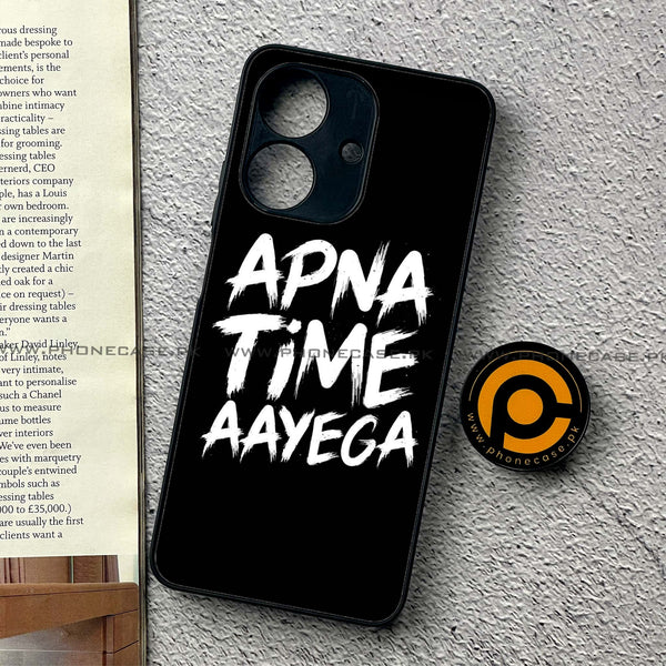 Realme Note 60 - Apna Time Ayega - Premium Printed Metal Soft Case