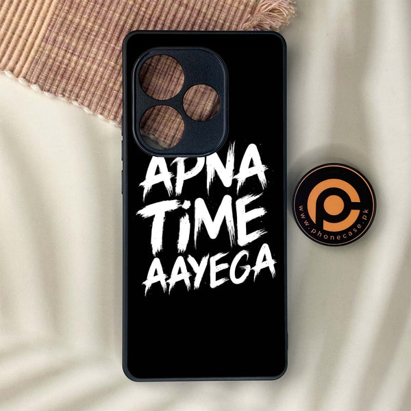 Realme GT 6 - Apna Time Ayega - Premium Metal Printed soft Bumper shock Proof Case
