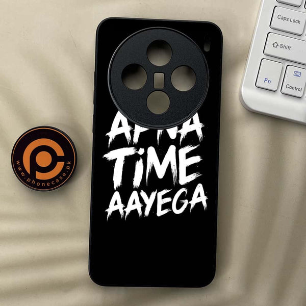 Vivo X200 - Apna Time Ayega - Premium Metal  Printed soft Bumper shock Proof Case