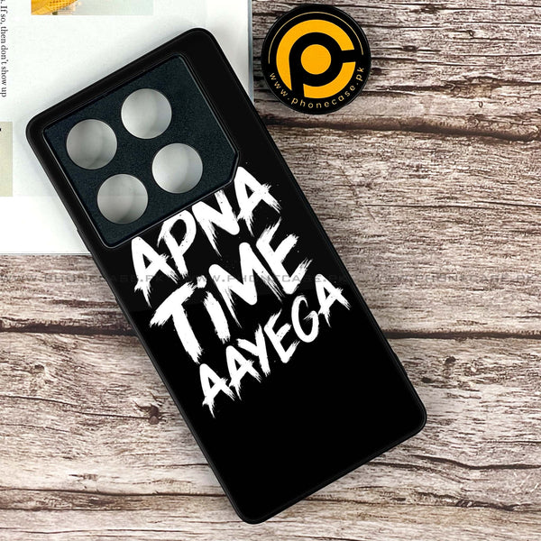 Infinix GT 20 Pro - Apna Time Ayega -  Premium Printed Metal soft Bumper shock Proof Case