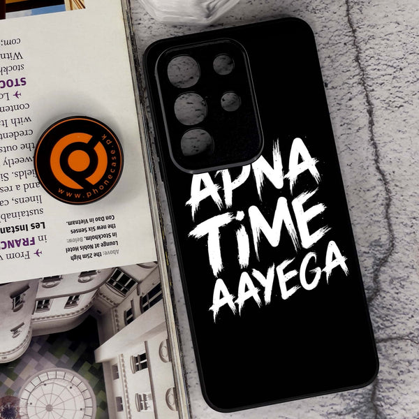 Vivo Y29 4G - Apna Time Ayega - Premium Metal Printed soft Bumper Shock Proof Case