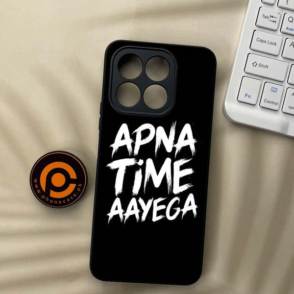 Honor X5b Plus - Apna Time Ayega - Premium Metal Printed soft Bumper shock Proof Case