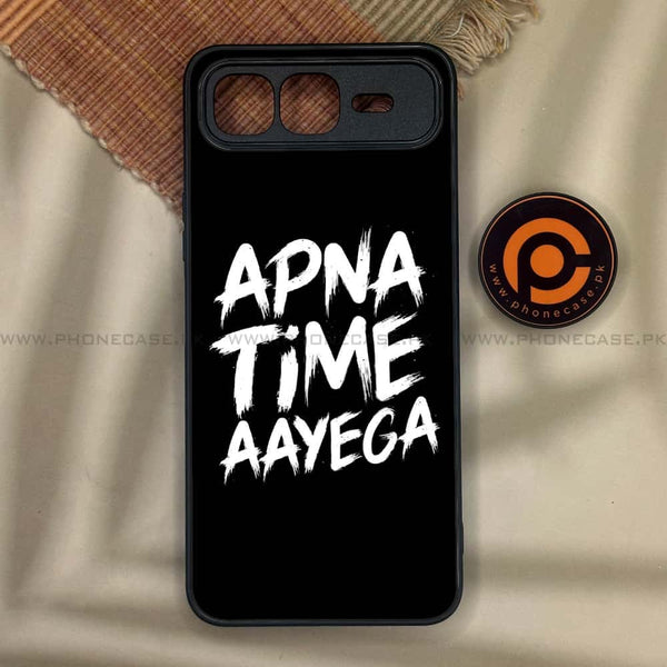 Infinix Smart 10 Plus - Apna Time Ayega - Premium Metal Printed soft Bumper shock Proof Case