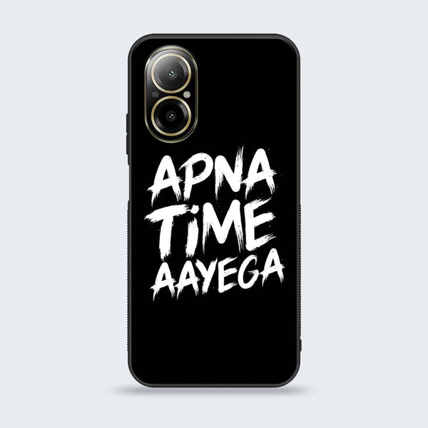 Realme C67 - Apna Time Ayega -  Premium Printed Metal soft Bumper shock Proof Case