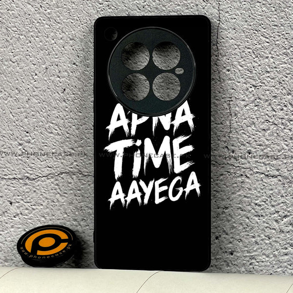 Infinix Zero 40  - Apna Time Ayega - Premium Printed Glass soft Bumper shock Proof Case