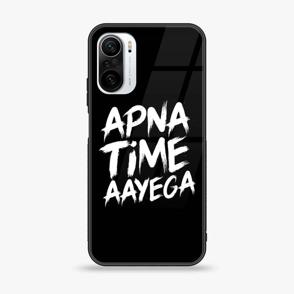 Xiaomi Poco F3 - Apna Time Ayega -  Premium Printed Metal soft Bumper shock Proof Case