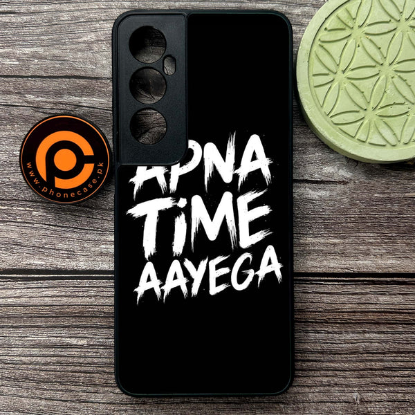 Realme C65  - Apna Time Ayega - Premium Metal Printed soft Bumper shock Proof Case