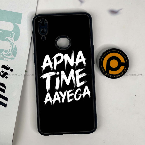 Galaxy A10s - Apna Time Ayega - Premium Printed Glass soft Bumper shock Proof Case