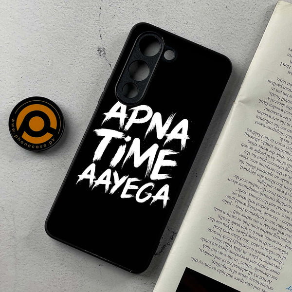 Vivo Y04 - Apna Time Ayega - Premium Metal Printed soft Bumper shock Proof Case