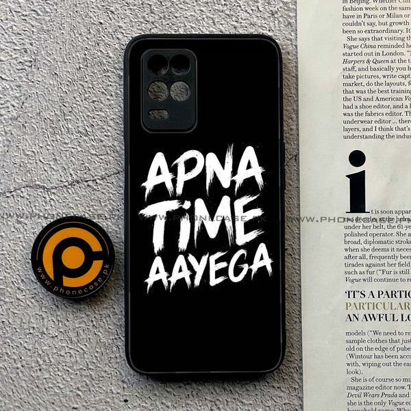 Realme Narzo 30 5G - Apna Time Ayega -  Premium Printed Metal soft Bumper shock Proof Case