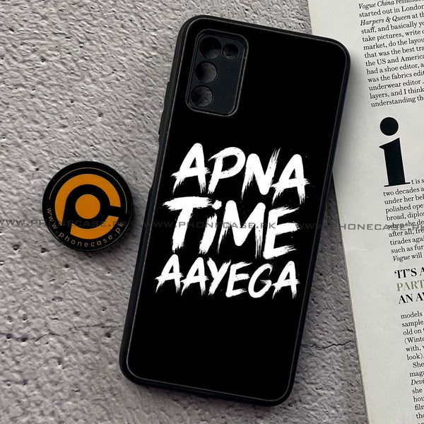 Samsung Galaxy A02s - Apna Time Ayega - Premium Printed Metal Soft Case