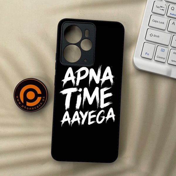 Realme 14T 5G - Apna Time Ayega - Premium Metal Printed soft Bumper Shock Proof Case