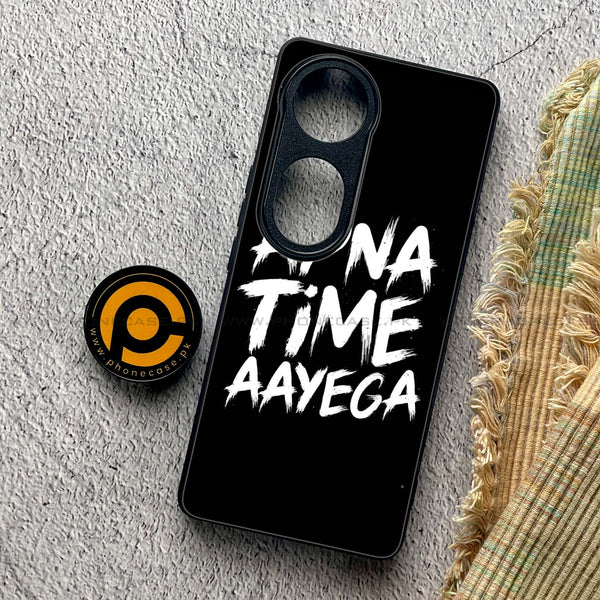 Vivo V40 Pro - Apna Time Ayega- Premium Metal Printed soft Bumper shock Proof Case