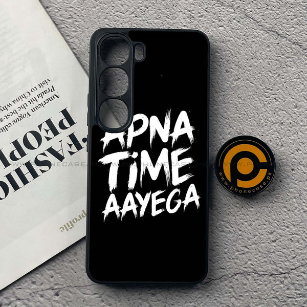 Vivo V40 Lite (IDN) - Apna Time Ayega - Premium Metal Printed soft Bumper Shock Proof Case
