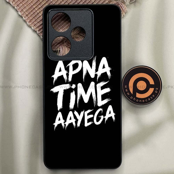 Realme GT Neo 6 - Apna Time Ayega - Premium Metal Printed soft Bumper shock Proof Case