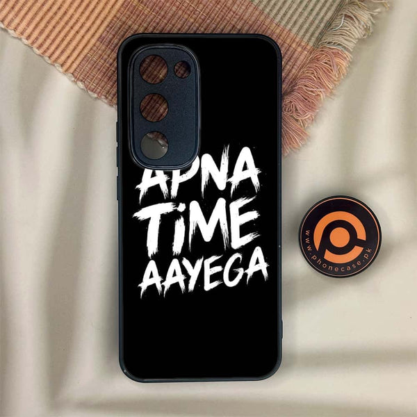 Tecno Spark 40 Pro Plus - Apna Time Ayega - Premium Metal Printed soft Bumper shock Proof Case