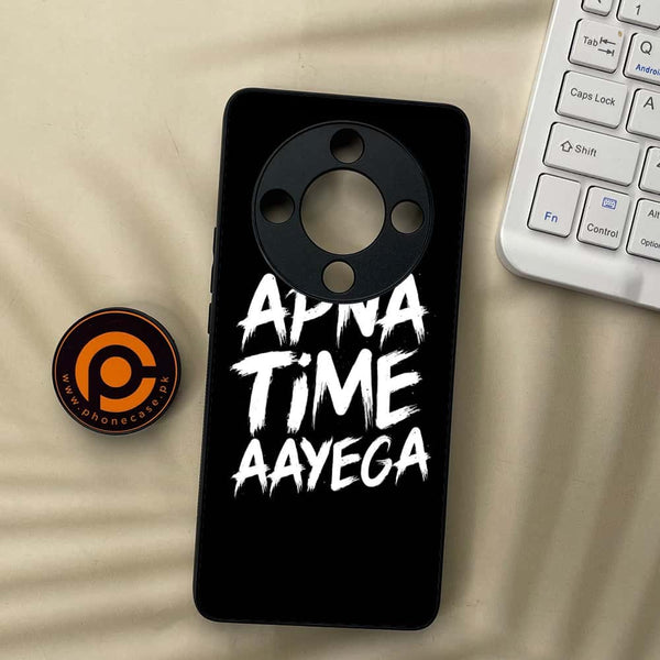 Honor x9b 5G - Apna Time Ayega - Premium Metal Printed soft Bumper shock Proof Case
