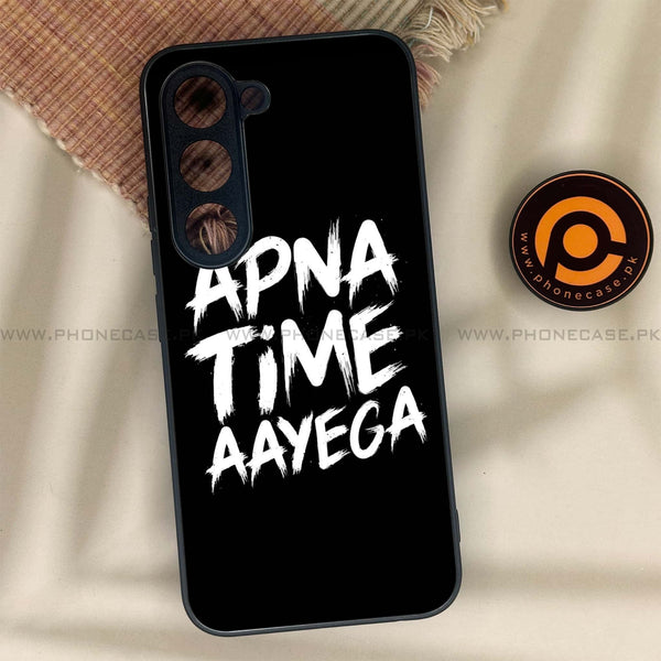 Tecno Spark 40 Pro - Apna Time Ayega - Premium Metal Printed soft Bumper shock Proof Case