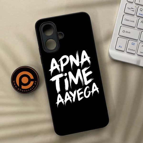 Infinix Smart 10 - Apna Time Ayega - Premium Metal Printed soft Bumper Shock Proof Case