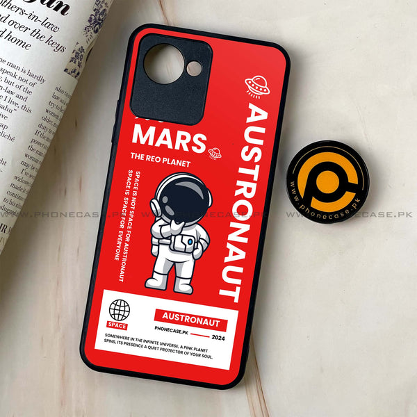 Realme C30 - Astronaut Series - Premium Printed Glass soft Bumper shock Proof Case