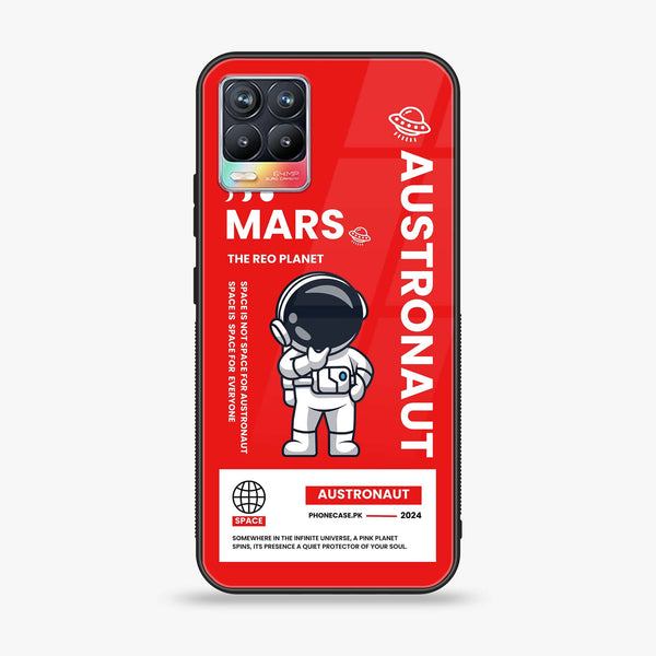 Realme 8 pro - Astronaut Series - Premium Printed Glass soft Bumper shock Proof Case