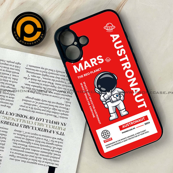 iPhone 16 Plus - Astronaut Series - Premium Printed Glass soft Bumper shock Proof Case