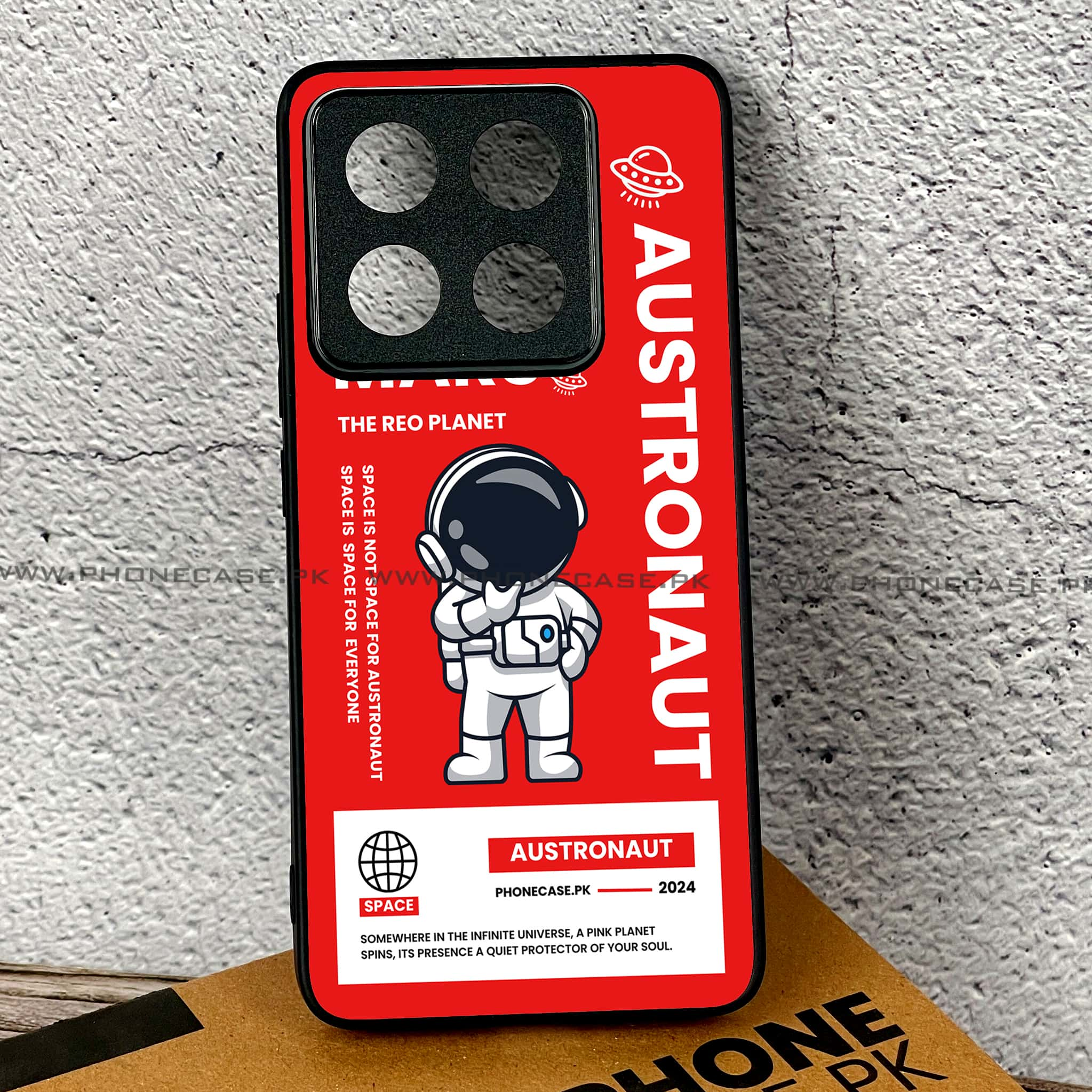 Xiaomi 14T - Astronaut Series - Premium Printed Glass soft Bumper shock Proof Case