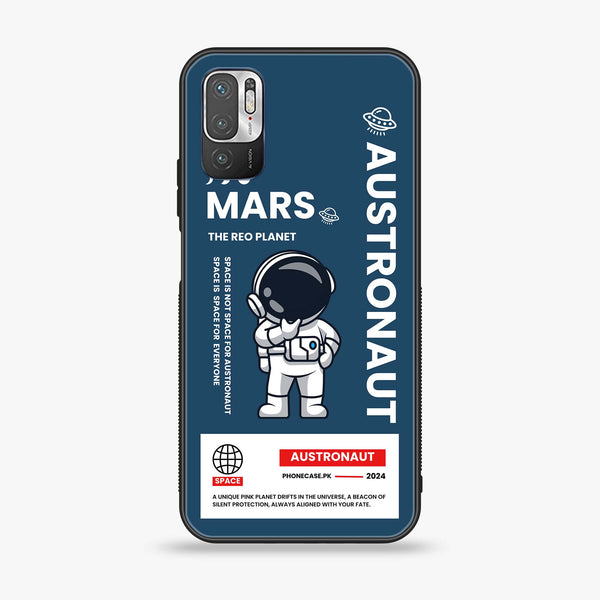 Xiaomi Redmi Note 10 5G - Astronaut Design 2 - Premium Printed Glass soft Bumper shock Proof Case CS-27211