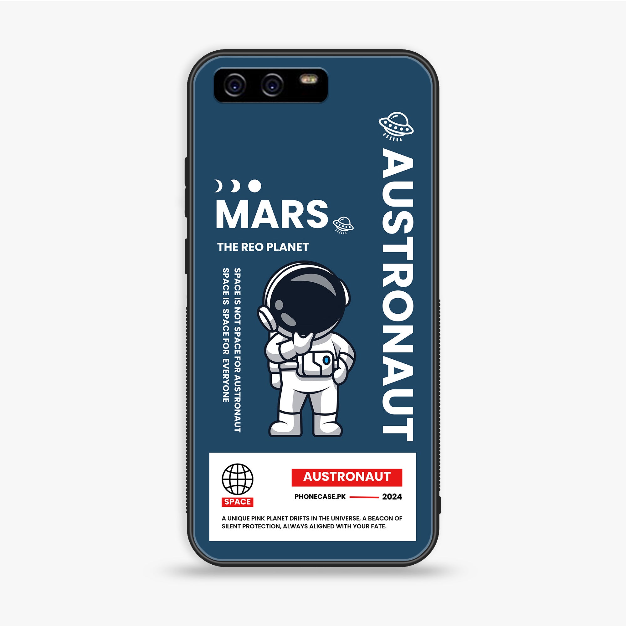 Huawei P10 Plus - Astronaut Series - Premium Printed Glass soft Bumper shock Proof Case