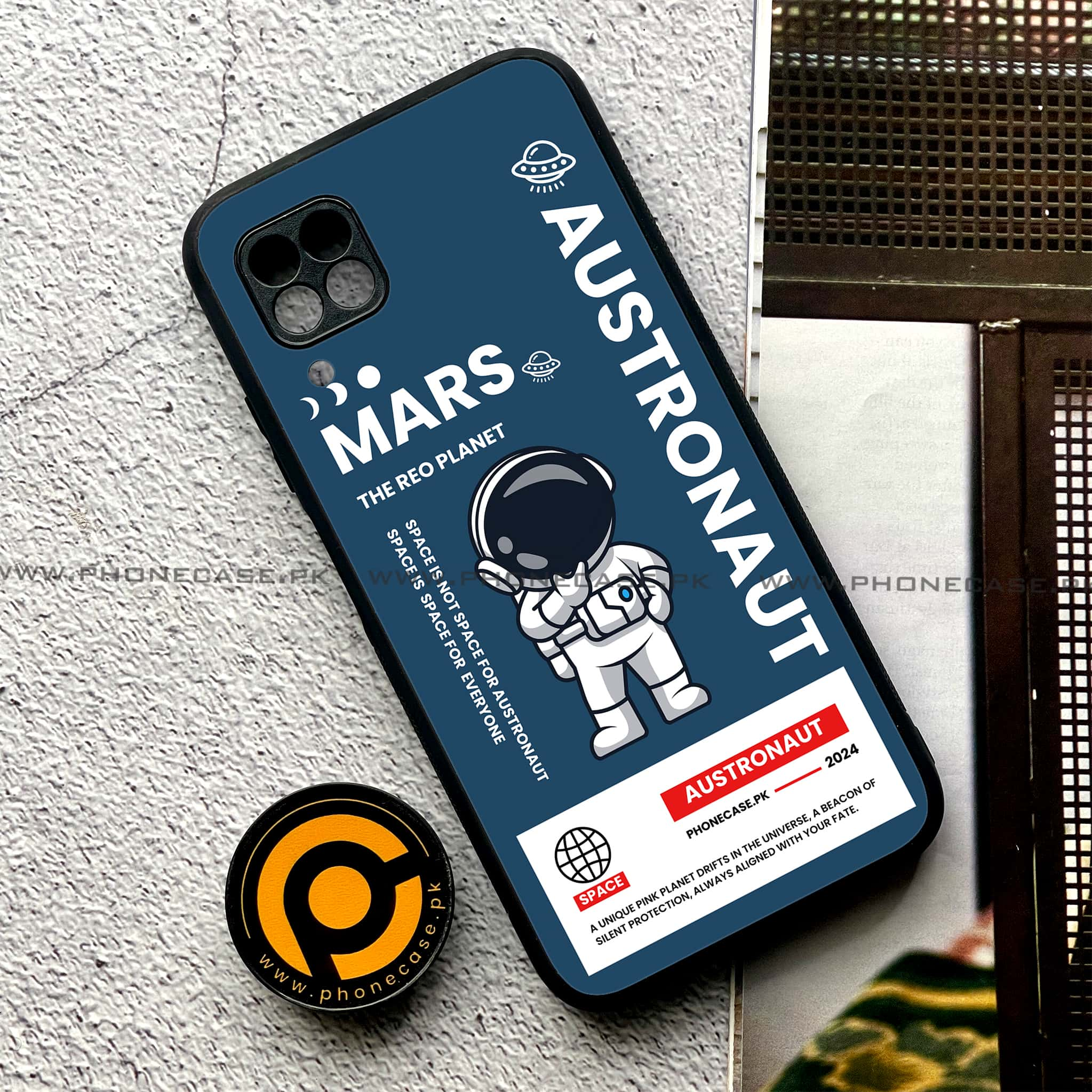 Huawei P40 Lite - Astronaut Series - Premium Printed Glass soft Bumper shock Proof Case