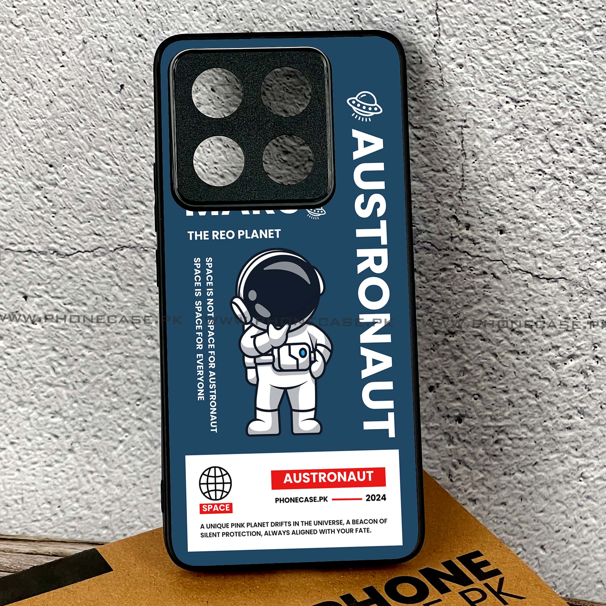 Xiaomi 14T - Astronaut Series - Premium Printed Glass soft Bumper shock Proof Case